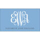 Blue Script Monogram Luggage Tags Image 3 of 3